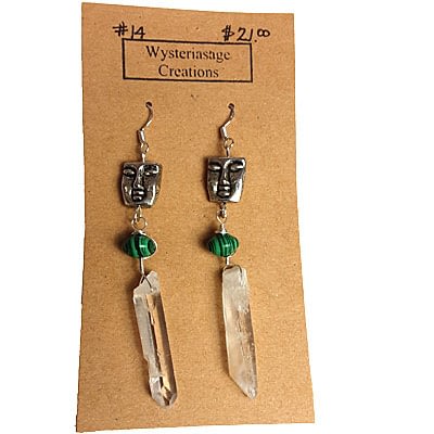 Handcrafted Earrings 1 at Wysteriasage Creations