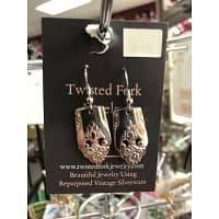 Shop Pocatello Poky Dot Boutique Twisted Fork earrings