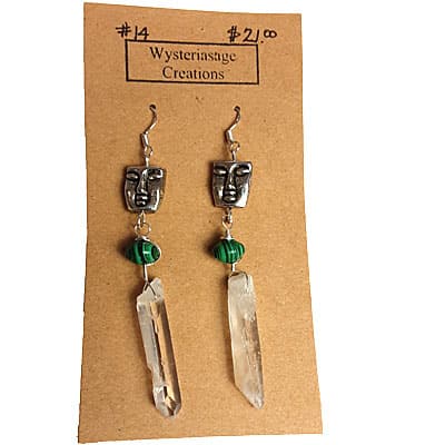 Shop Pocatello Wysteriasage earrings 1
