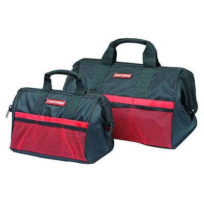 Craftsman Ballistic Nylon Tool Bag Set Black/Red 2 pc. at Ace Hardware
