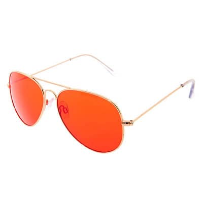 Red Tinted Aviator Sunglasses – Gold at Claire’s