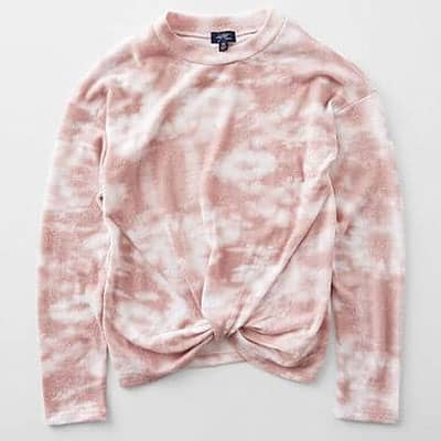 Girls – Tie Dye Twisted Hem Pullover at Buckle