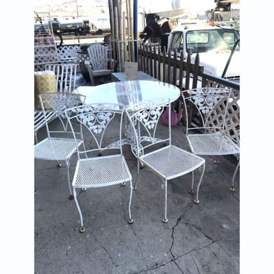 Vintage Patio Metal Table and Chairs at 2nd Time Around Pocatello