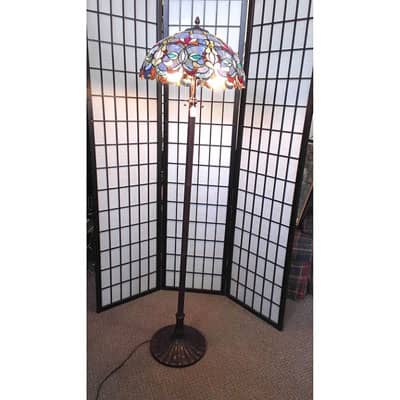 Stained Glass Floor Lamp at 2nd Time Around Pocatello