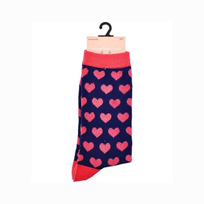 All Over Heart Valentine’s Day Crew Socks at JOANN Fabrics and Crafts