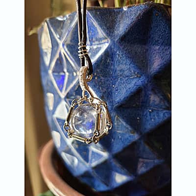 Shop Pocatello Wysteriasage quartz crystal necklace
