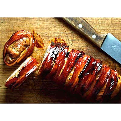 Bacon Wrapped Tenderloins at Del Monte Meats