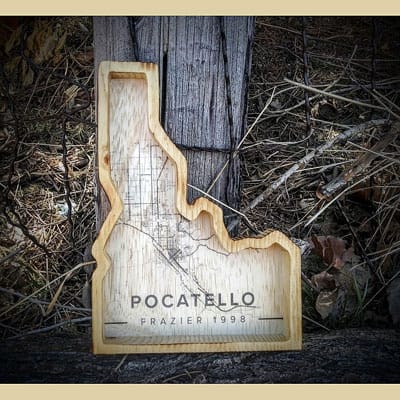 Shop Pocatello Ideas on Wood Idaho framed