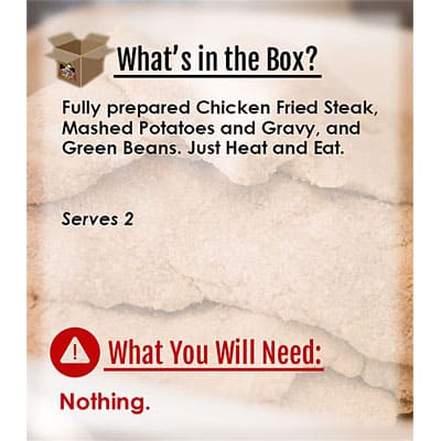 Meals in a Box for 2 Chicken Fried Steak at Nel’s Bi-Lo Market